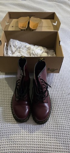 Martens burgundy leather - dr.,