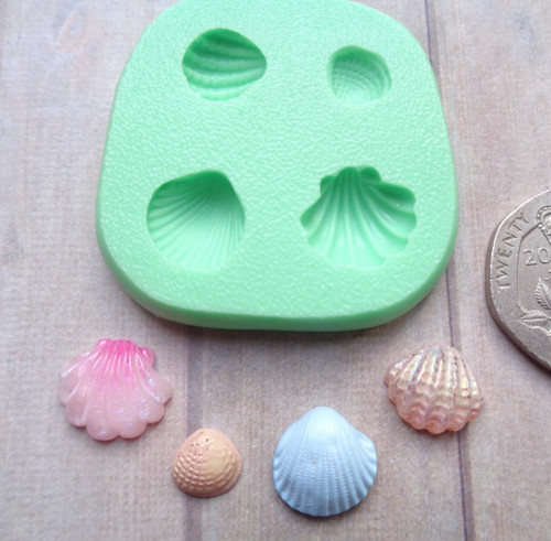Mini craft mould - mould:, clam