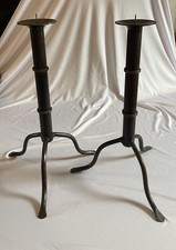 Pair of  Brutalist cast Iron
