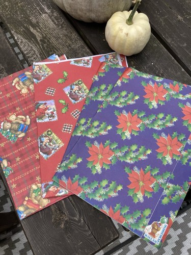Vintage christmas wrapping - vintage,