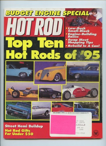 Hot rod magazine december - rod, 1995