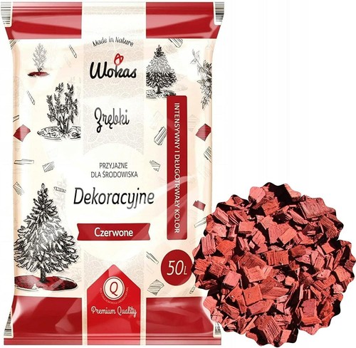 Wood chip red colour - wood,