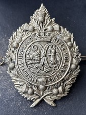 1st Argyll Highland Rifle Volunteers, Genuine British Army Cap badge.