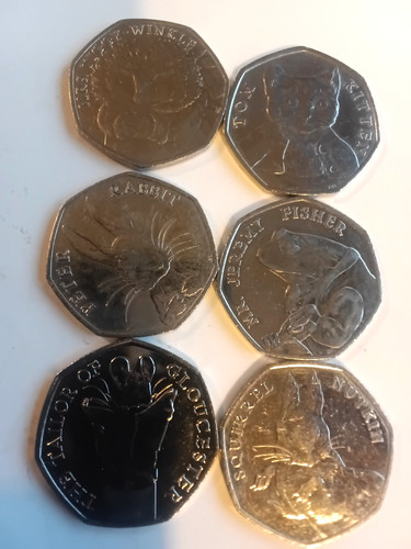 Beatrix potter 50p coin - beatrix,