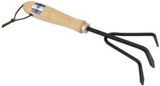 Draper 83991 Carbon Steel Hand Cultivator with Hardwood Handle
