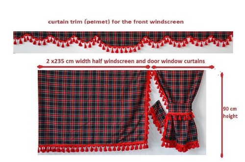 Tartan truck side curtains - side,