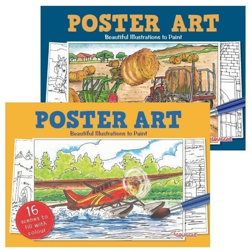 Poster art colouring books - a4,