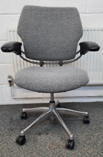 Humanscale Grey Fleck Chrome Base Freedom Task  Chair  Ergonomic Posture Arms