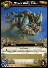 WoW Icecrown Single Wooly White Rhino Loot Card Unscratched NM-MT