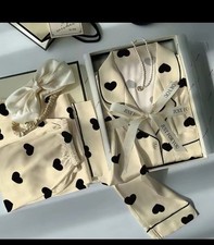 Women's Spring and Summer Light Luxury High Value Love Pajama Set