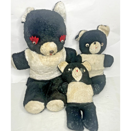 Panda teddy bear black - panda,