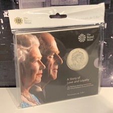 £5 Platinum Wedding Coin Royal Mint Prince Philip Queen Brilliant Uncirculated