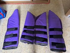 Set Of 4 Full Size Purple Travel Boots