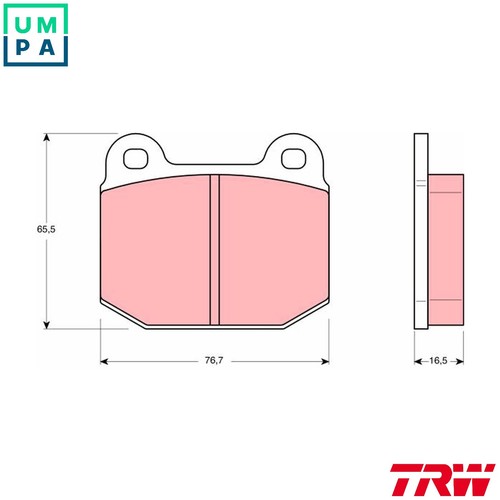 Brake pad set disc - pad,
