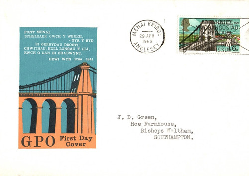 1968 menai bridge gpo - 1/6d,
