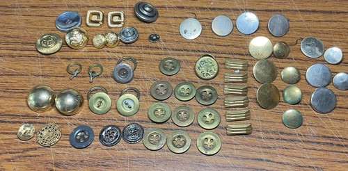 Vintage buttons mostly - 55,