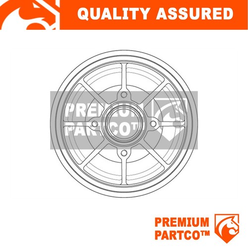 Premium rear brake drum - premium,