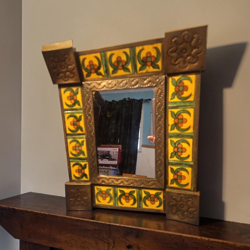 Handcrafted mexican mirror - handcrafted,