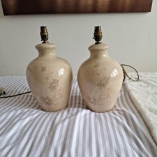 A Pair of Denby Ceramic Lamps