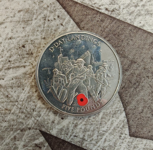2004 gibraltar silver coin - £5,