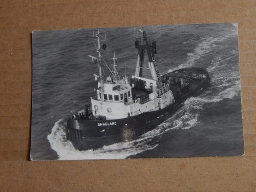 Postcard shipping tug boat - tug,