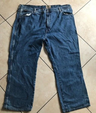 WRANGLER LADIES SIZE 24-26 MEN'S W46 L29 JEANS DENIM Wide STRAIGHT leg high-Rise