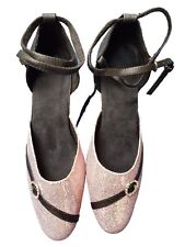 UK3 Latin Salsa Ballroom Glitter Performance Show Dance Shoes 3.5" Heels SALE 