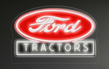 Ford Tractors Emblem Neon Sign 25"x15"Light Man Cave HD Vivid Printing