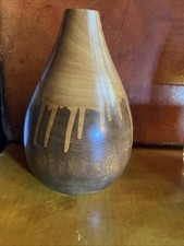 Two tone wooden vase - two,