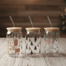 Luxury 3-Piece Glass Cup Set