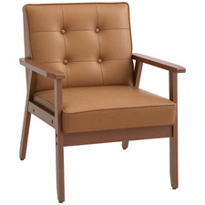 HOMCOM Accent Chair PU Leather