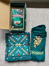 Pocket Travel Scrabble Magnetic Hardcase Racks letter storage Great condition