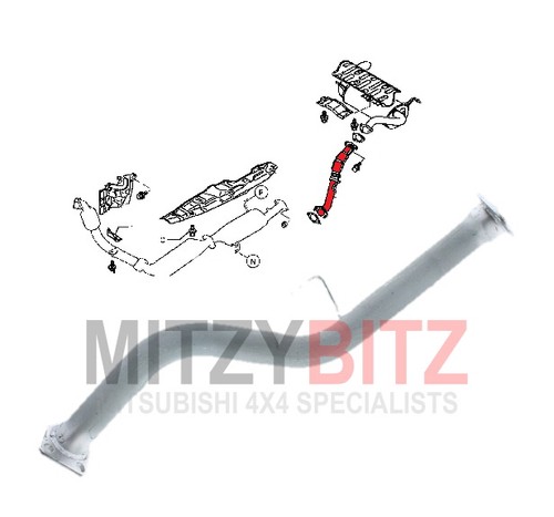 After dpf exhaust - pipe, for