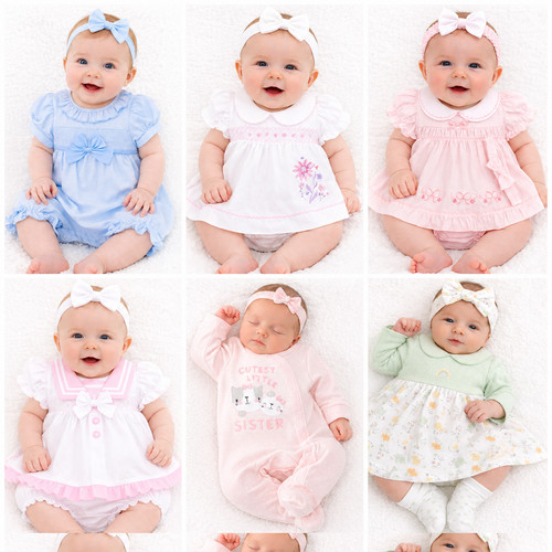 Cute baby girl - cute, set