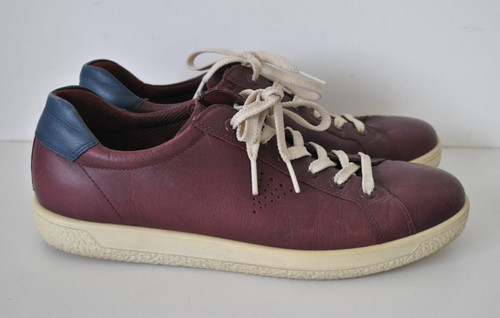 Burgundy leather lace - , up