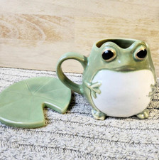 3d Ceramic Frog Mug & Lily pad