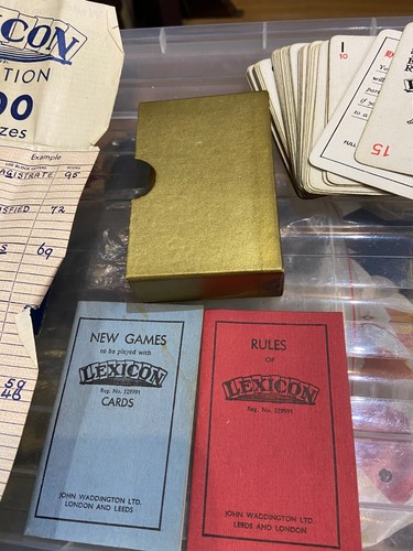 Waddington lexicon card game - waddington,