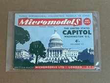 Micromodels Vintage Card Model Kit, The US Capitol, Washington DC ARCXXIV SEALED