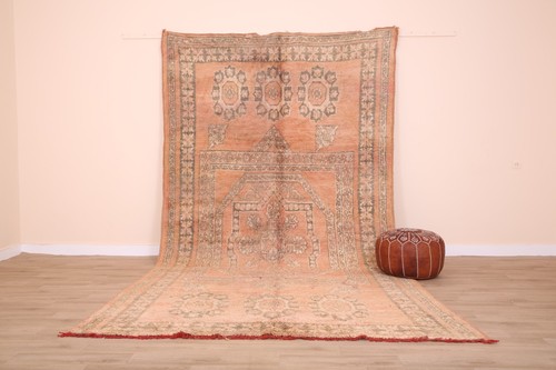 Peach vintage moroccan wool - peach,
