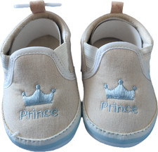 Soft Touch Boys Cream Prince Shoes Size 6-9 Months