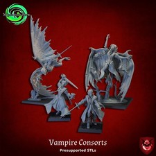 Vampire Consorts - Grimdark Gothic Horror Undead - Fantasy Counts 28mm 32mm