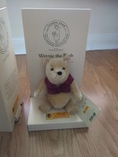 Vintage Steiff Winnie The Pooh limited 75th Birthday 2001 blond bear 18cm tall