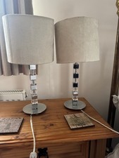 Pair of bedside table lamps used - excellent condition