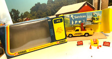 CORGI.MAZDA B1600 TOWER PLATFORM TRUCK.MOTORWAY SERVICES.SIGNS.BOLLARDS.WORKER