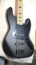 New 5 String Jazz Electric Bass Guitar,Finished in Matte Black Black Hardware