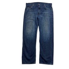 Levis 569 Jeans W38 L33 Mens Dark Blue Baggy Relaxed Straight Fit Denim