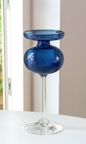 Vintage iittala blue glass - iittala,
