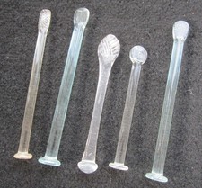 job lot x  5 antique glass