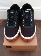 CAT Black Canvas Trainers New