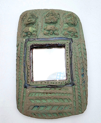 Hawaii tiki folk art pottery - art,